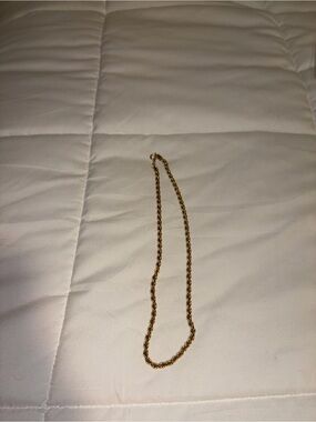 Gold Rope Chain Necklace - Women Jewelry